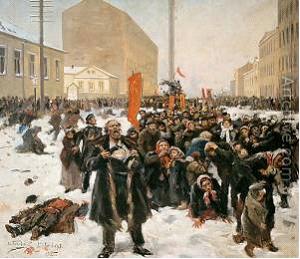Из дневника А. В. Богданович: «Господи! В эту минуту в Петербурге творится…